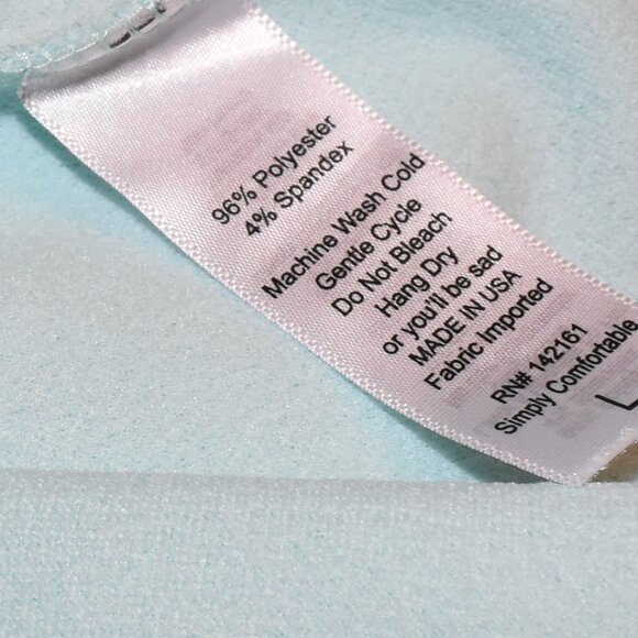 Large Blue Cassie Pencil Skirt $15 Stretch material Made in the USA - Picture 11 of 11